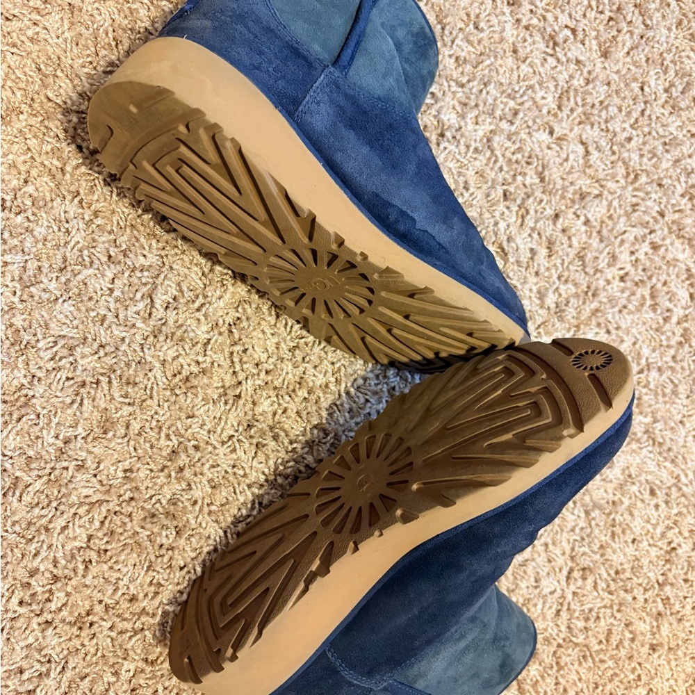 UGG Navy Shearling Boots - Picture 3 of 4